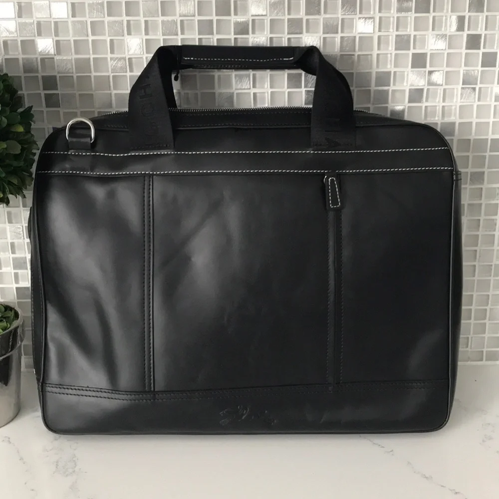 🔥HOT PRICE🔥Longchamp Mocha Cavalier leather document holder